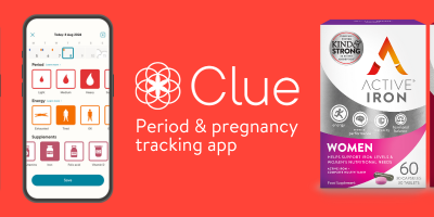 Active Iron Partners with Clue to Help Women Combat Menstrual Fatigue and Manage Reproductive Health
